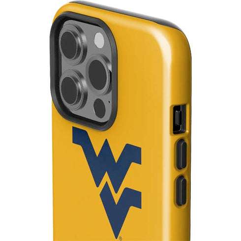 West Virginia University WV Yello split iPhone 15 Pro Impact Case